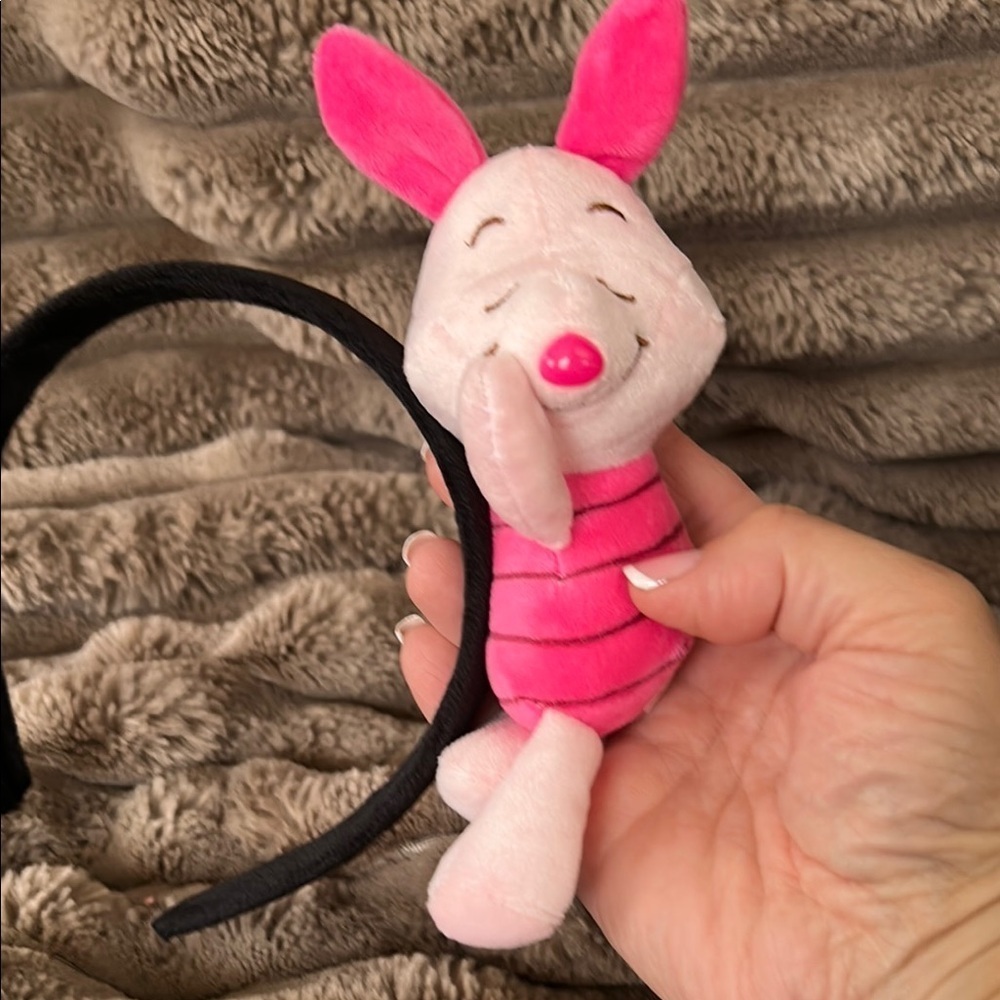 Pink and Black Plush Character Headband - Picture 4 of 4